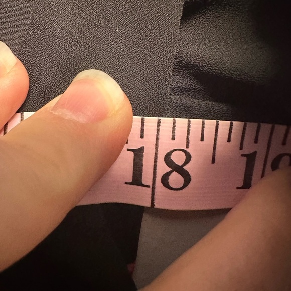 41 Hawthorn Black and Red Tie Front Blouse with 3/4 Sleeves - Picture 3 of 4